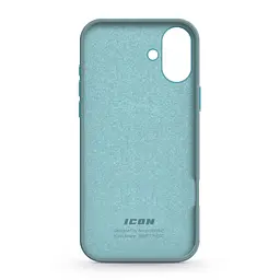 Силиконовый чехол для Apple iPhone 16 Plus, ICON2 Case, голубой, противоударный, панель, защита всего корпуса, матовая поверхность Soft Touch, выступает над дисплеем, совместим с защитными стеклами и пленками, с микрофиброй, ArmorStandart (ARM79634) - мініатюра 2