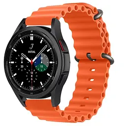 Ремінець Hump для Xiaomi Ticwatch C2 TicWatch E TicWatch S2 Mobvoi TicWatch C2 - помаранчевий ширина кріплення 20мм силікон Watchbands (W23-0WB39660066) - мініатюра 2