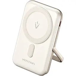 Універсальна мобільна батарея Vention Magnetic Wireless 10000mAh 20W PD USB-C In/Out, QI-15W Білий