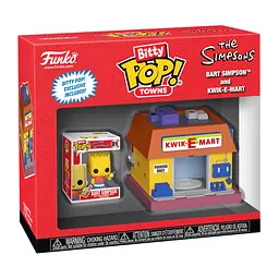 Набір фігурок Bitty Pop! Town - Барт Сімпсон та Квікі-Март