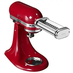 Набір з 3 насадок KitchenAid для розкочування тіста, спагетті, фетучіні колір нержавіюча сталь (5KSMPRA) - мініатюра 7