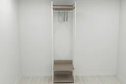 Шафа Гардероб Уні секція 1 серії Конект Ferrum-decor 220x60x50см Білий метал ДСП Дуб Сонома Трюфель 32 мм (FRD-104510)