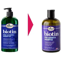 Шампунь для волосся Difeel Biotin Pro-Growth Shampoo 355 мл - мініатюра 2