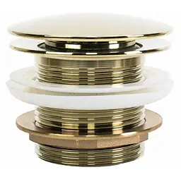 Донний клапан для ванни Rea Click-Clack універсальний gold REA-W2015 - мініатюра 2