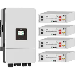 Система зберігання енергії Deye SUN-10K-SG05LP3-EU-SM2 10kW + 4 АКБ SE-G5.1 Pro-B 20.48 kWh (51.2V/100Ah/5120Wh) [159579]