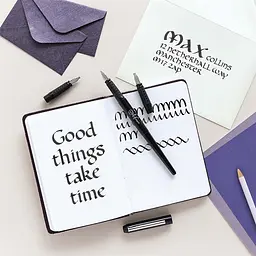 Набір для каліграфії Scribe Calligraphy 3 Nib Set (ручка 3 пера конвертер картридж) Manuscript - мініатюра 8