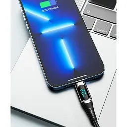 Дата кабель USB-C to Lightning 2.0m 20W Digital Display black Essager (EXCTL-YDA01) - мініатюра 11