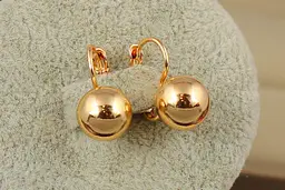Сережки Xuping Jewelry кульки 12 мм 2.2 см золотисті