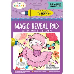 Водна розмальовка Let's Craft Magic Reveal Pad "Магічні перетворення" Танцюючі песики
