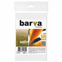 Фотопапір Barva 10х15, 260 г/м², Everyday, сатиновий, 60с (IP-VE260-304)