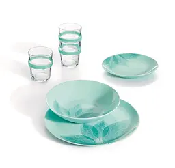 Тарілка обідня Luminarc Diwali Arpegio Turquoise, 25 см (6543044) - мініатюра 3