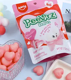 Жувальні цукерки Amos Peelerz Valentine Gummy Hearts 65г - мініатюра 3