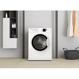 Пральна машина Whirlpool фронтальна, 6кг, 1200, A+++, 43см, дисплей, інвертор, люк чорний, білий (WRBSS6239WUA) - мініатюра 5