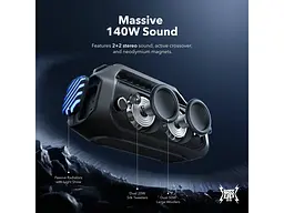 Портативна акустика ANKER SoundCore Boom 2 Plus Black (A3134011) - мініатюра 3