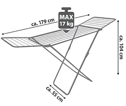 Сушарка для білизни підлогова Casa Si Kolibri 18m White (CS42191C06D) - мініатюра 3