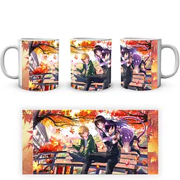 Кухоль GeekLand Noragami Бездомний Бог Юкіне, Хійорі, Ято з пляшкою восени сидять на лавці NRG 02.003 330 мл білий - мініатюра 3