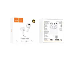 Бездротові навушники Hoco EW09 TWS Bluetooth 5.1, з мікрофоном, білі - мініатюра 4