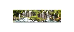 Вініловий кухонний фартух Водоспад гірський наклейка для кухні ПВХ Природа Зелений Happy Pocket Z181850 - мініатюра 7