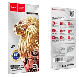 Захисне скло Hoco Full screen HD tempeRed glass set for iPhone12 Pro Max ( G9 ) Black - мініатюра 2