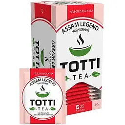 Чай чорний Totti Tea Легендарний Ассам в пакетиках 25 шт