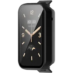 Чохол-накладка DK Пластик Gloss Glass Full Cover для Xiaomi Mi Band 7 Pro (black) - мініатюра 3