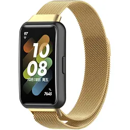 Ремінець DK Huawei Band 7 Metal Milanese Loop Magnetic (gold) - мініатюра 3