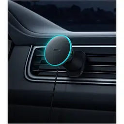 Автотримач із бездротовою зарядкою Baseus CW01 Magnetic Wireless 15W Black (C40141001111-00) [143780] - мініатюра 4