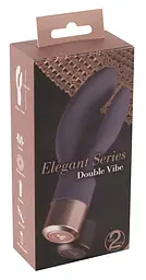 Вібратор-кролик Elegant Series Double Vibe 16 см фіолетовий - мініатюра 7