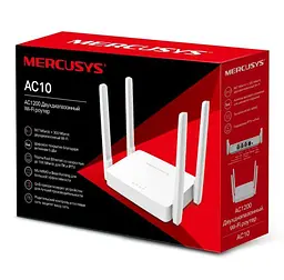 WI-FI роутер маршрутизатор Mercusys 10-AC 2.4 ГГц, 5 ГГц, Wi-Fi 5, AC1200, 867Мбит/с - мініатюра 10