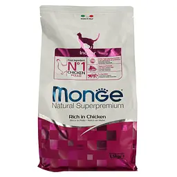 Сухий корм Monge Cat Indoor 1.5 кг (70005111) - мініатюра 2