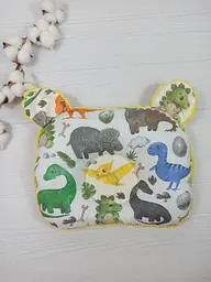 Плед для немовлят із знімним утеплювачем та подушка a.l.babybox Діно Жовтий - мініатюра 3