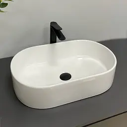 Умивальник VBI Alano white накладний VBI-012615, Білий - мініатюра 3