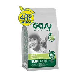 Сухий корм для собак OASY One Animal Protein ADULT Small/Mini з кроликом 800 г (8053017348391)