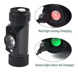 Налобний ліхтар Boruit RJ-020 350 Lm + Panasonic 3400 маг - мініатюра 4