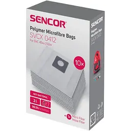 Мікрофіброві мішки для пилососу Sencor SVCX 0412 BAGS SVC 45/52 (10pcs) (7185668) - мініатюра 2