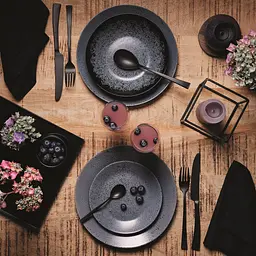 Тарілка десертна Luminarc Slate 18 см Black (V0117) - мініатюра 9