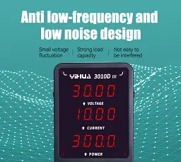 Лабораторний блок живлення Yihua 3010D-III Імпульсний / 30V / 10A / 300W, цифрова індикація напруги, струму та потужності, V/A/W (19466) - мініатюра 8