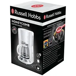 Кавоварка Russell Hobbs Honeycomb крапельна 1.25 л біла (27010-56) - мініатюра 2