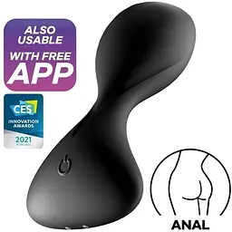 Анальна смарт-пробка із вібрацією Satisfyer Trendsetter Чорний - мініатюра 2