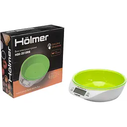 Ваги кухонні Holmer HSK-2018RB з чашею білі (HSK-2018RB) - мініатюра 7