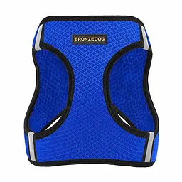 Шлея для собак Bronzedog Mesh Vest, розмір М, 42х47 см, синя - мініатюра 2