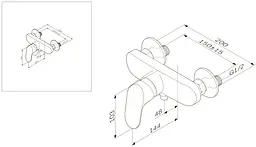 Змішувач для душу AM.PM Like F8020000 - мініатюра 9