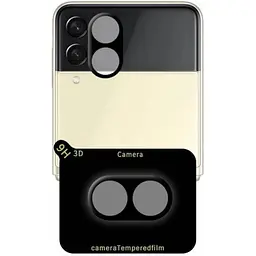 Захисне скло на камеру DK 3D Color Glass для Samsung Galaxy Z Flip3 5G F711 black