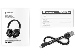 Навушники з мікрофоном REAL-EL GD-828 Black (EL124100052) - мініатюра 2