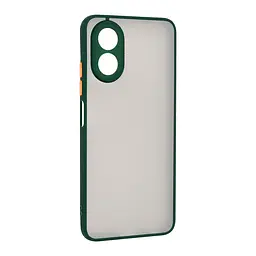 Чехол-накладка для OPPO A38 4G/A18 4G, Frosted Matte, зеленый, противоударный чехол с защитой всего корпуса, термополиуретан TPU + поликарбонат PC, ArmorStandart (ARM72403)