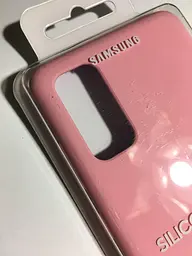 Оригінальний силіконовий чохол Silicone Cover Samsung Galaxy S20 (6.2") Pink (EF-PG980TPEGRU) - мініатюра 2