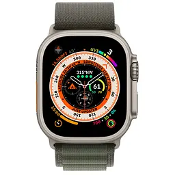 Смарт-годинник Apple Watch Ultra 49mm Titanium Case with Green Alpine Loop Small [MNHC3/MNHJ3] [73824] - мініатюра 2