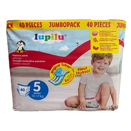 Підгузки-трусики Lupilu Soft Dry 5 (12-17 кг) 40 шт