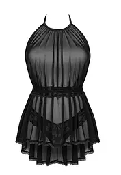 Комплект Obsessive Serafia babydoll (Чорний, XS/S) Obsessive 99590 96941 - мініатюра 3