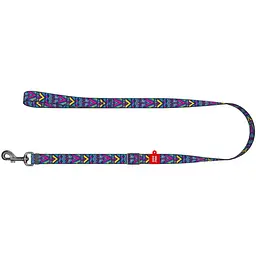 Повідець для собак Waudog Nylon Інді, 122х1,5 см, різнобарвний - мініатюра 2